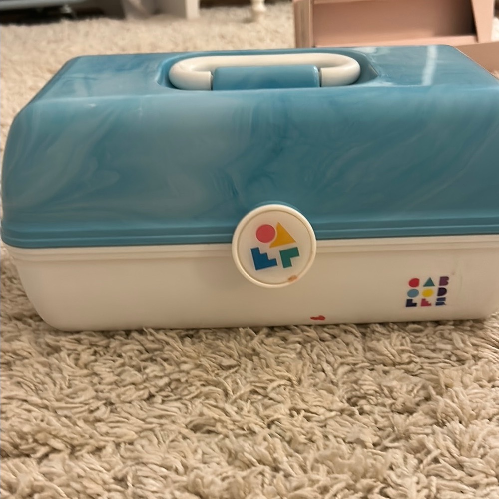 Caboodles Blue and White Organizer